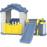 Kindergarten-Spielhaus 5-in-1 mit Rutsche und Basketballkorb