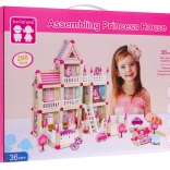 Holzbausatz für Kinder 3+ Rosa MEGA Häuschen 268 Stk.