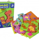 Logikspiel Puzzle Domino Dinosaurier