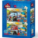 Puzzle Kleine Reparateur:innen 2×100 Teile