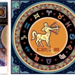 Kreativset für Diamantmalerei 7D Sternzeichen: Schütze 30x30 cm