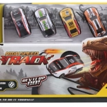 Abschussbahn mit Dino und Autos