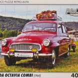 Puzzle Retro Autos Škoda Octavia Combi 1964, 40 Teile