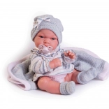 Realistische Babypuppe mit Ganzvinylkörper 33 cm ANTONIO JUAN
