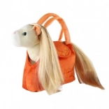 Plüsch-Handtasche mit Pferd – orange