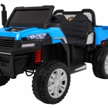 Elektrisches Kinderauto Farmer Truck 4x4 mit kippbarer Ladefläche, für 2 Kinder, blau