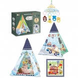 Unterhaltsames Zelt für Kinder mit Matte 85 x 85 x 112 cm