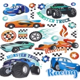 Bügelbilder Monster Truck – großer Bogen 20 × 30 cm