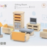 Holzmöbel für das Puppenhaus PolarB von Viga