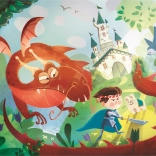 Clementoni Puzzle Drache und Ritter 180 Teile