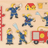 GOKI Holzpuzzle Feuerwehr