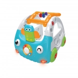 Aktiver 3-in-1-Lauflernwagen für Kinder – blaues Auto