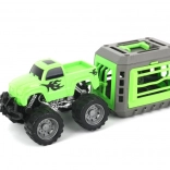 Geländewagen mit Käfig und Dinosaurier – Spielset