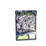 Leuchtende Weltraum-Accessoires