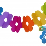 Papiergirlande mit Blumen