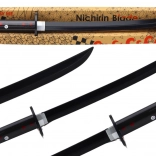 Samurai-Schwert mit Batteriebetrieb und Sound, schwarz