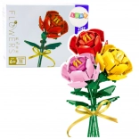 Bausteinset Rose mit Schleife – 92 Teile