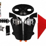 Cowboy-Set für Kinder – 2 Pistolen mit Holstern und Zubehör (19 cm)