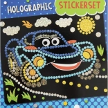 Mosaik-Hologrammbild Auto 22 × 18 cm