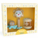 Beißring und Rassel DJECO Baby White