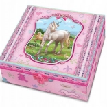 Pecoware Geschenkset in Schachtel mit Fächern – Einhörner