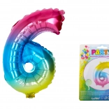 Regenbogenballon Nummer 6