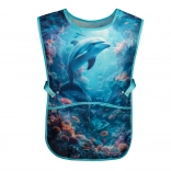 Baagl Kinder-Schürze, abwaschbar, Delfin