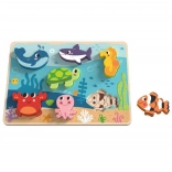 Holzpuzzle Welt des Meeres für Kinder TOOKY TOY