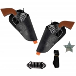 Cowboy-Set mit zwei Pistolen