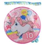 Dartscheibe mit Einhorn und Klettverschluss 35 cm