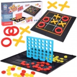 Spieleset 2-in-1 Tic-Tac-Toe und Verbinde 4 strategische Spiele