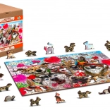 Holzpuzzle Partyzeit 2-in-1