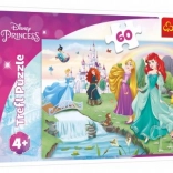Puzzle 60 Teile Lerne die Prinzessinnen kennen DISNEY PRINCESS Trefl