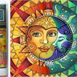 Diamantmalerei 7D Mond und Sonne 30x30 cm