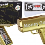 Geldpistole Schuss Gold Geld Gun Banknotenwerfer