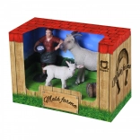 Figurenset Ziege, Zicklein und Bäuerin – MEINE KLEINE FARM