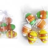 Dekorative bemalte Plastikeier 6 cm