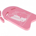 Kinder-Schwimmbrett mit Häschen, rosa Schaumstoff 23,5 × 41 cm mit Griffen