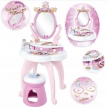 Smoby Disney Princess Schminktisch 2-in-1 mit drehbarem Spiegel und Hocker