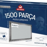 Silberner Puzzle-Rahmen 85x60 cm