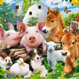 Puzzle mit 60 Teilen Farm Friends