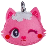Kreativset – rosa Katzen-Geldbörse Filz-Robotik