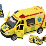 Rettungsauto – Kunststoff-Ambulanz 14,5 cm mit Licht und Sound