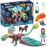 Playmobil Dragons The Nine Realms – Drachenfigur und Alex, Bauset mit 14 Teilen