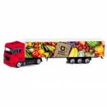 Metall-Lkw mit Anhänger – Obst und Gemüse 1:87