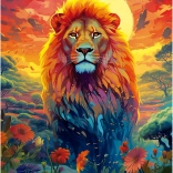 Educa Puzzle majestätischer Löwenblick 500 Teile