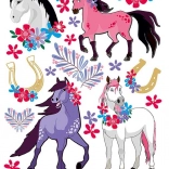 Bügelbilder Pferde – großer Bogen 20 × 30 cm