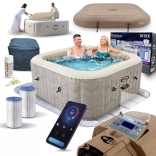 aufblasbares quadratisches Spa für 4 Personen 175 × 71 cm mit Hydromassage INTEX