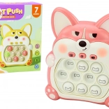Spiel Pop-It Fuchs mit 7 Spielmodi rosa
