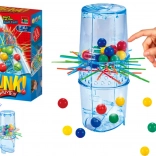 Geschicklichkeitsspiel Fallende Kugeln Turm Stäbchen